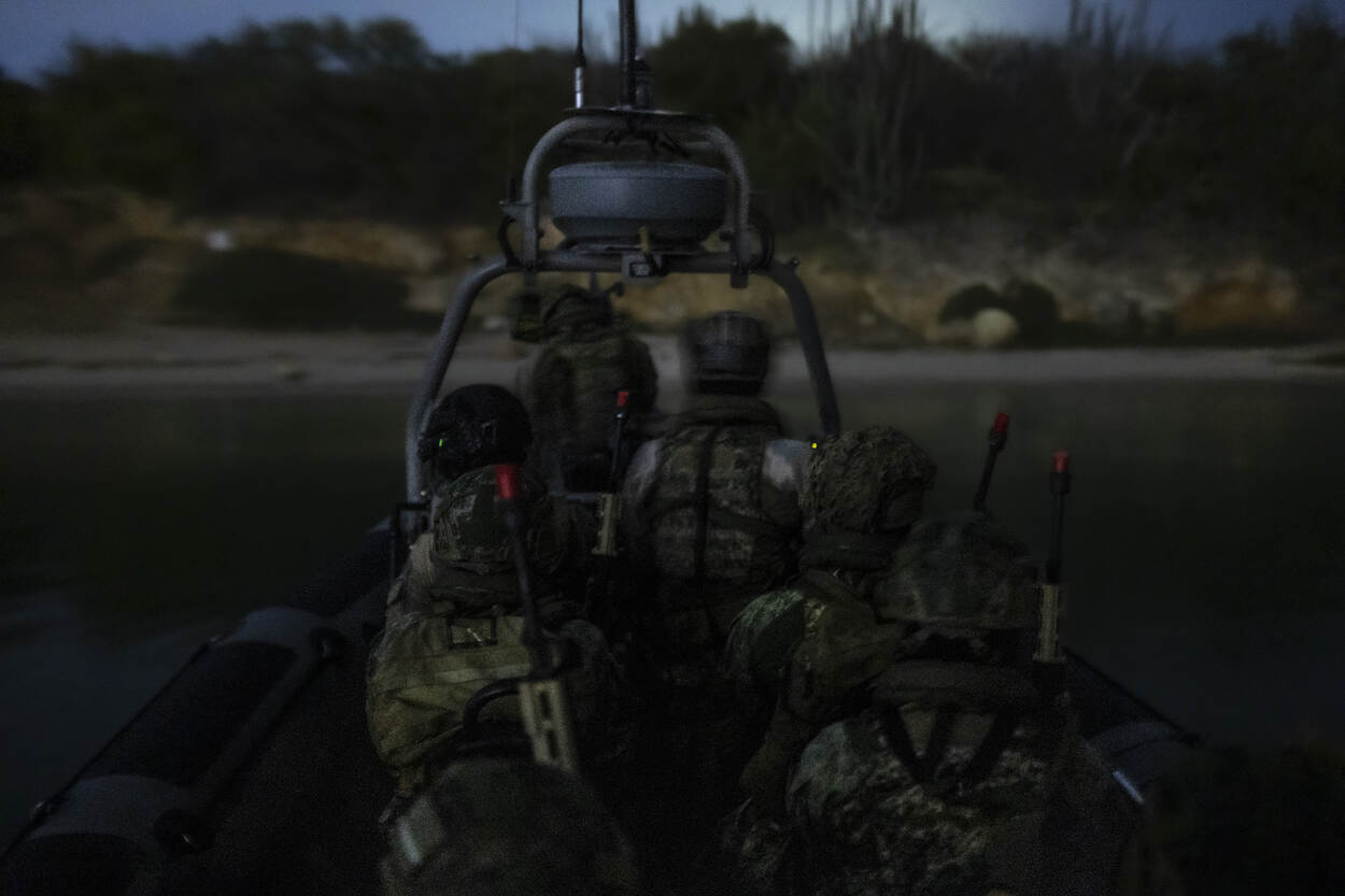 FRISC nadert het strand