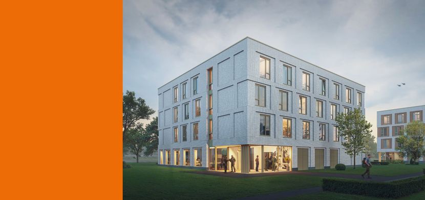 Fotoprint van een gebouw