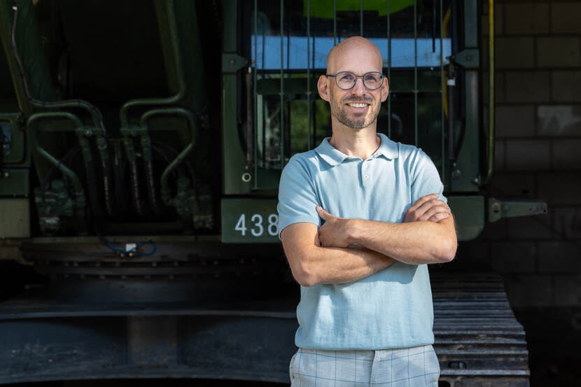 Een portret van Sectiehoofd studies & innovaties Ruud Moeskops bij Kenniscentrum Genie.