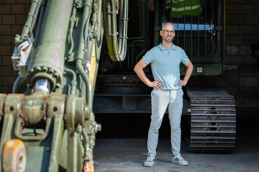 Een portret van Sectiehoofd studies & innovaties Ruud Moeskops bij Kenniscentrum Genie.