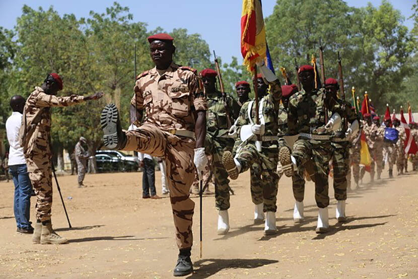 Militairen in Tsjaad.