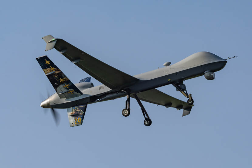 Een vliegende MQ-9 Reaper.