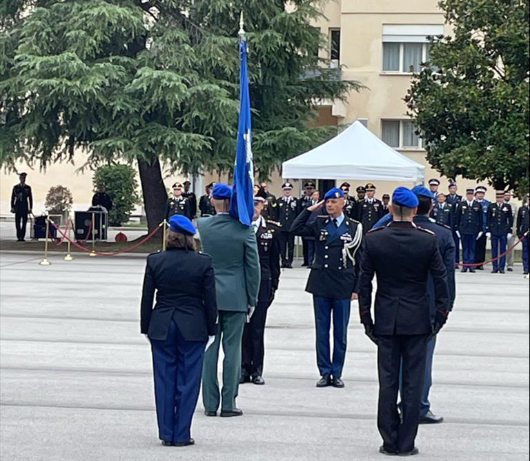 De ceremonie tijdens het 16-jarige bestaan van Eurogendfor.