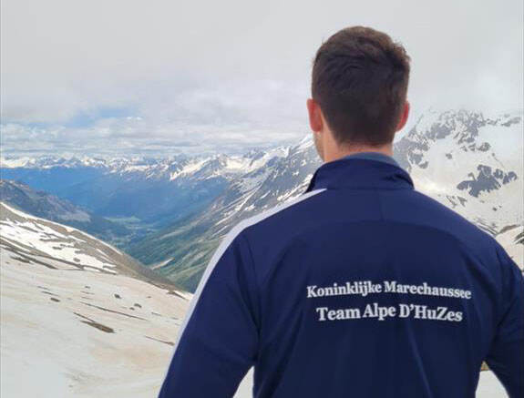 Deelnemer Max op de Alpe d’Huez