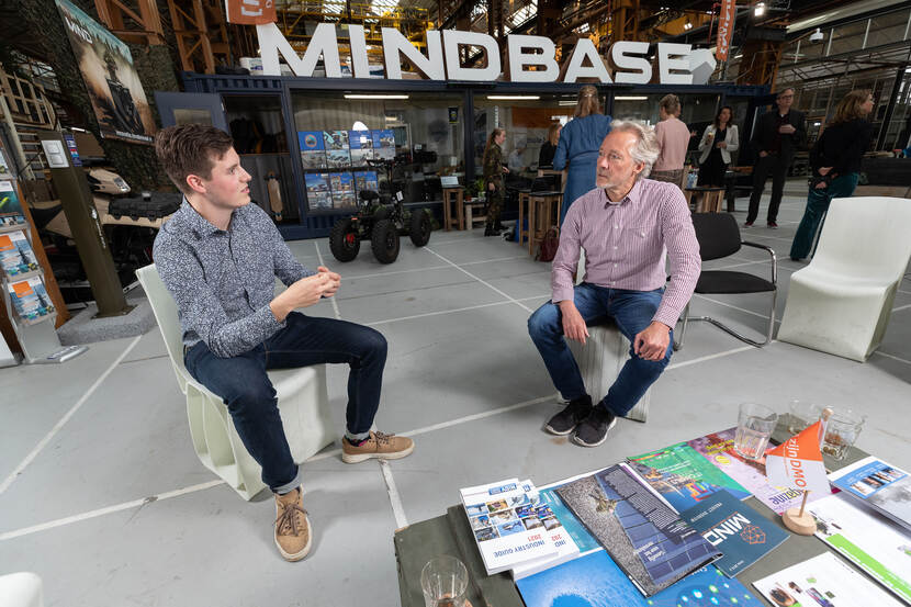 Hier op de MINDBase in Rotterdam werkten de twee samen aan de laatste innovaties.
