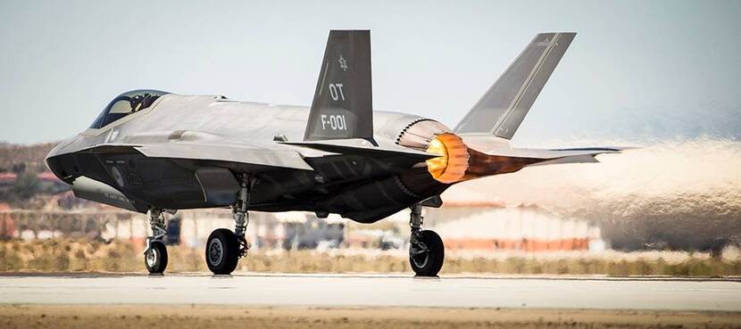Een van de eerste F-35's in de VS in 2015.