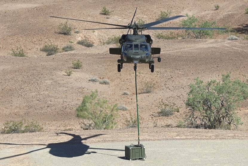 Onbemande Sikorsky helikopter.