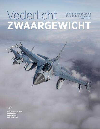 De voorkant van het herinneringsboek aan de F-16.