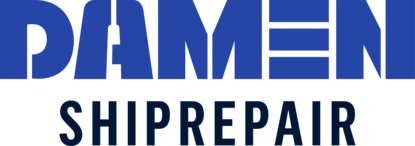 Het logo van Damen Shiprepair & Conversion.