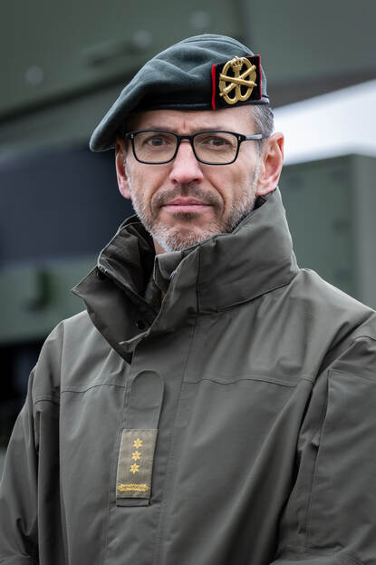 De commandant van het Vuursteuncommando, kolonel Michel Roelen.