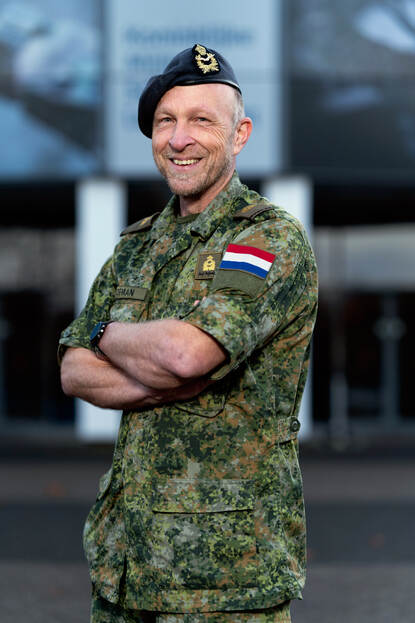 Stafadjudant Opleidingen CLSK Andries Hofman.