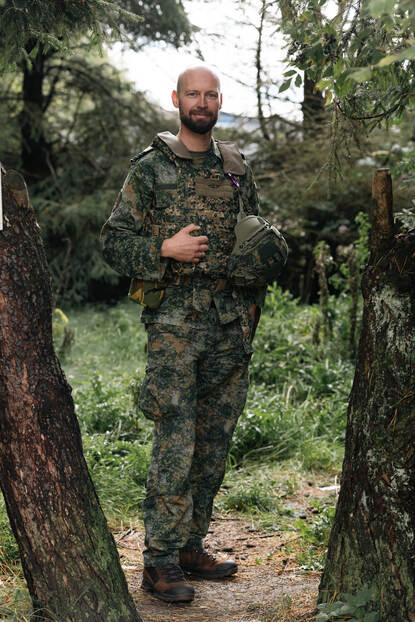 Portret van Hoofd Operaties luitenant-kolonel Steven ‘Holy’