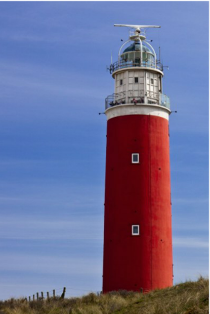 Vuurtoren Cocksdorp op Texel.