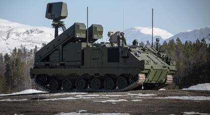 Armoured Combat Support Vehicle met SHORAD-launchers.